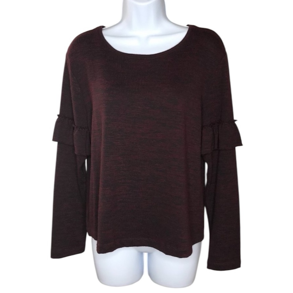 14th & Union L/S Top | Burgundy | Medium